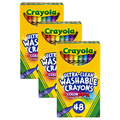 Crayola Ultra-Clean Washable Crayons - Regular Size, 48 Count, PK3 526948